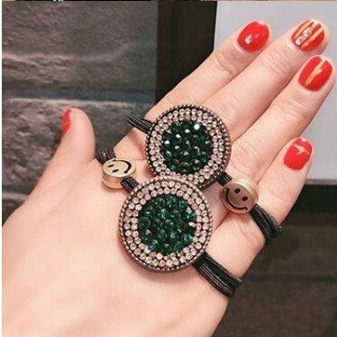 Colorful Leopard Print Big Ball Hair Accessories Hair Ties Headdress For Women Colored Grape Elastic Hair Bands Rubber Bands