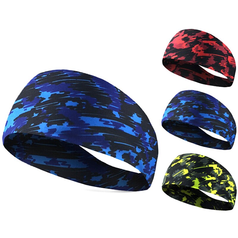 Athmonk Reversible Lycra Headband For Men & Women - Wide Sweatband For Sports, Running, Gym, Quick Dry, Snug Fit, Hair Management