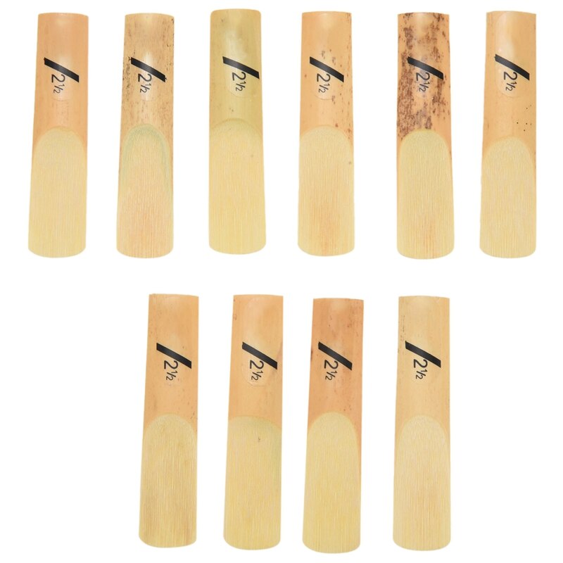 10 Stuks Altsax Sax Rieten Klassieke Alto Riet Voor Riyin Saxofoon 2.5 Sterkte 2 1/2 Muziek Kerstcadeau Musical instrumenten: Default Title