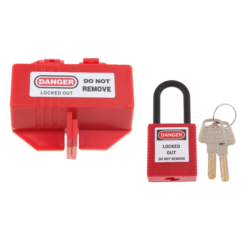 Safety Electrical Plug Lockout Box Plastic Tagout Power Plug Padlock Tools