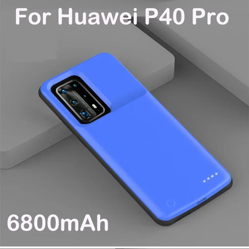 Custodia per caricabatteria di Backup esterna da 6800mAh per custodia per batteria Huawei P30 Pro P40 Pro per custodia per caricabatterie per banca di alimentazione Huawei P40 P30: Lavanda