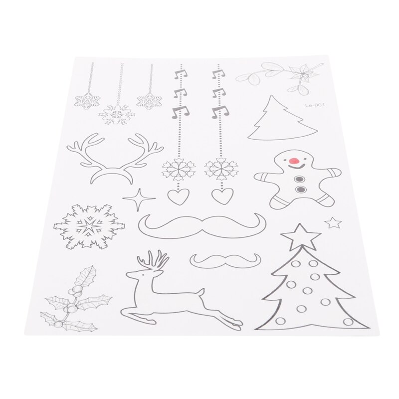 Kerstmis Carnaval Party Lichtgevende Tijdelijke Stickers Kerst Decoratie Jaar Decor Party Decoratie 1 Pc: Fawn