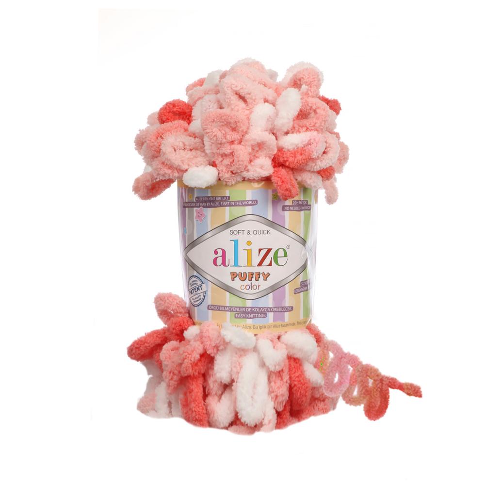 1 stk alize puffy farge garn løkke garn nyhet babygarn mykt og varmt babyteppegarn, fingerstrikk garn 1 nøste 1 x 100 gr-9mt
