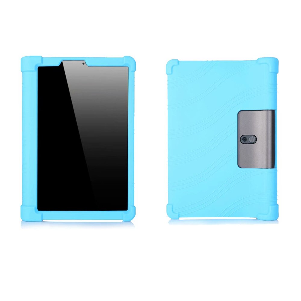 Étui En Silicone souple pour Lenovo Yoga Tab 5 YT-X705F Complet Protège la Couverture pour Yoga Option Futée YT-X705: Sky Blue