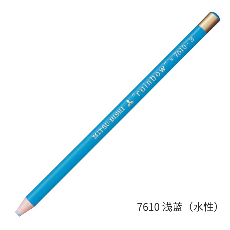 12 Pcs Japan Uni 7610 Regenboog Waterbasis Krijt Milieuvriendelijke Roll Papier Schilderen Mark Graffiti Art Supply Multicolor Optionele: 12pcs Light Blue