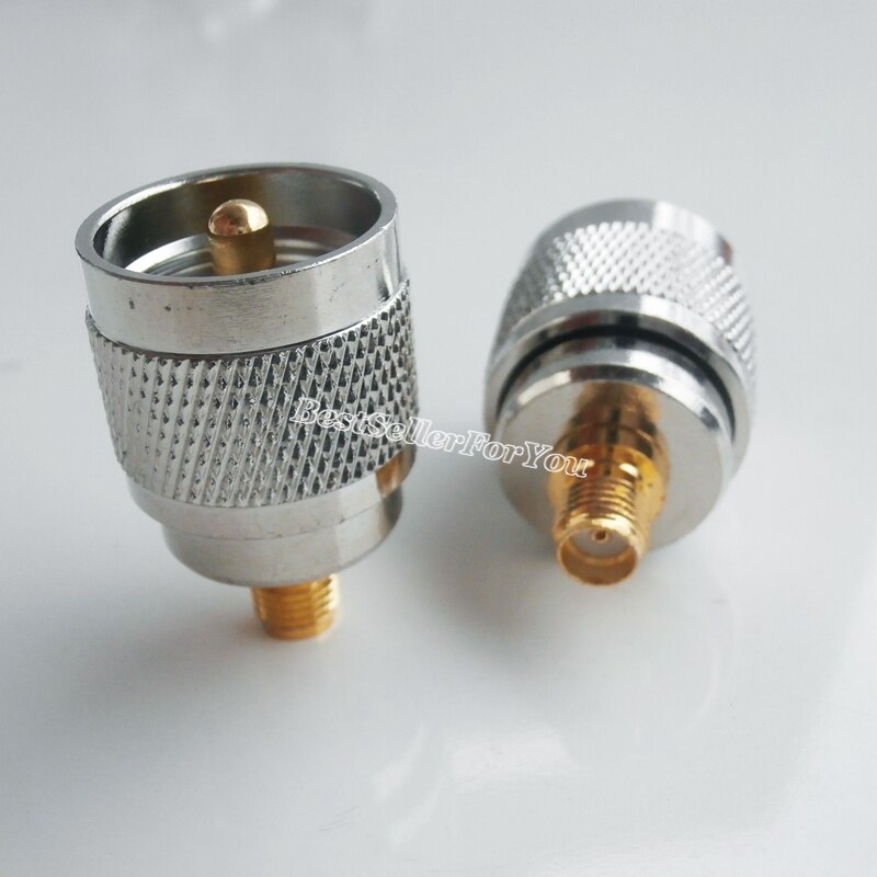 Conector SMA hembra a UHF macho PL259 PL 259, adaptador Coaxial RF Coaxial, 1 unidad,