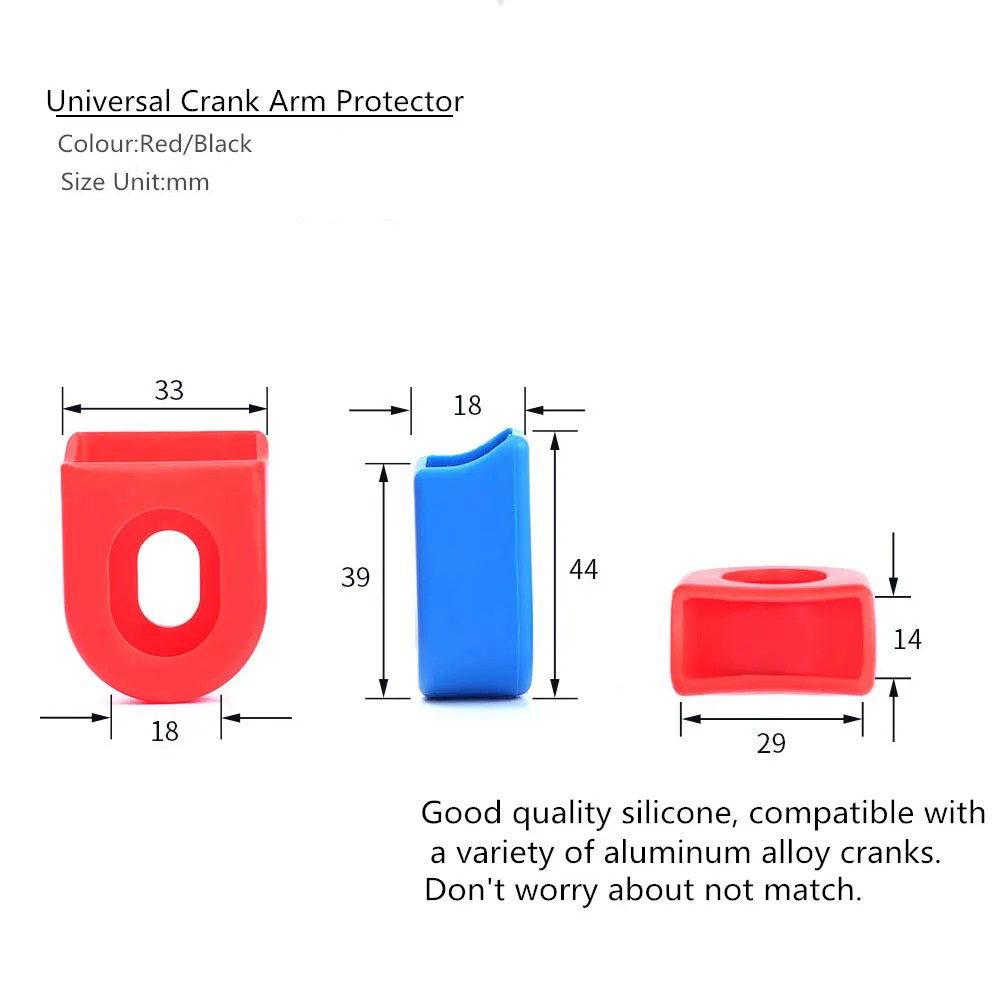 RISK 2/4pcs Silicone Bicycle Crank Protector Cover MTB Road Bike Universal Crankset Arm Protective Case Cap Sleeves