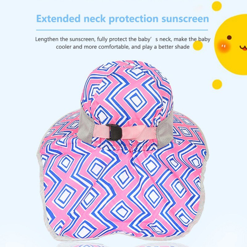 kid Bucket Hat Wide Brim Children Beach Sun Hat Summer Girls Boys Outdoor Travel Casual Hiking Hats