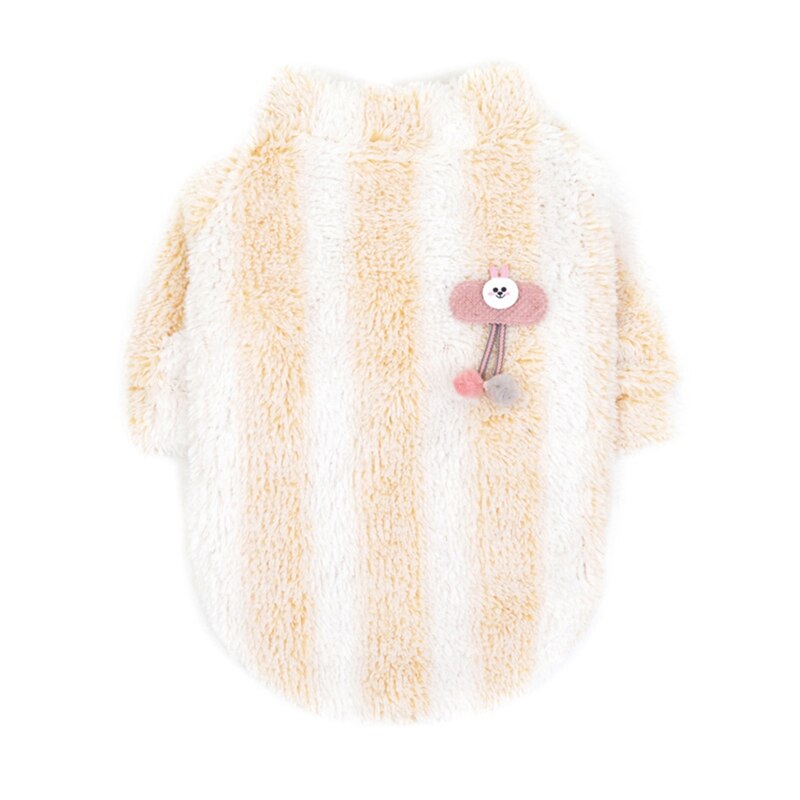 Pet Warm Clothes Dog Costume Autumn Winter Cute Rabbit Tops Puppy Comfortable Coats Jackets For Small And Medium Dogs: Y / S