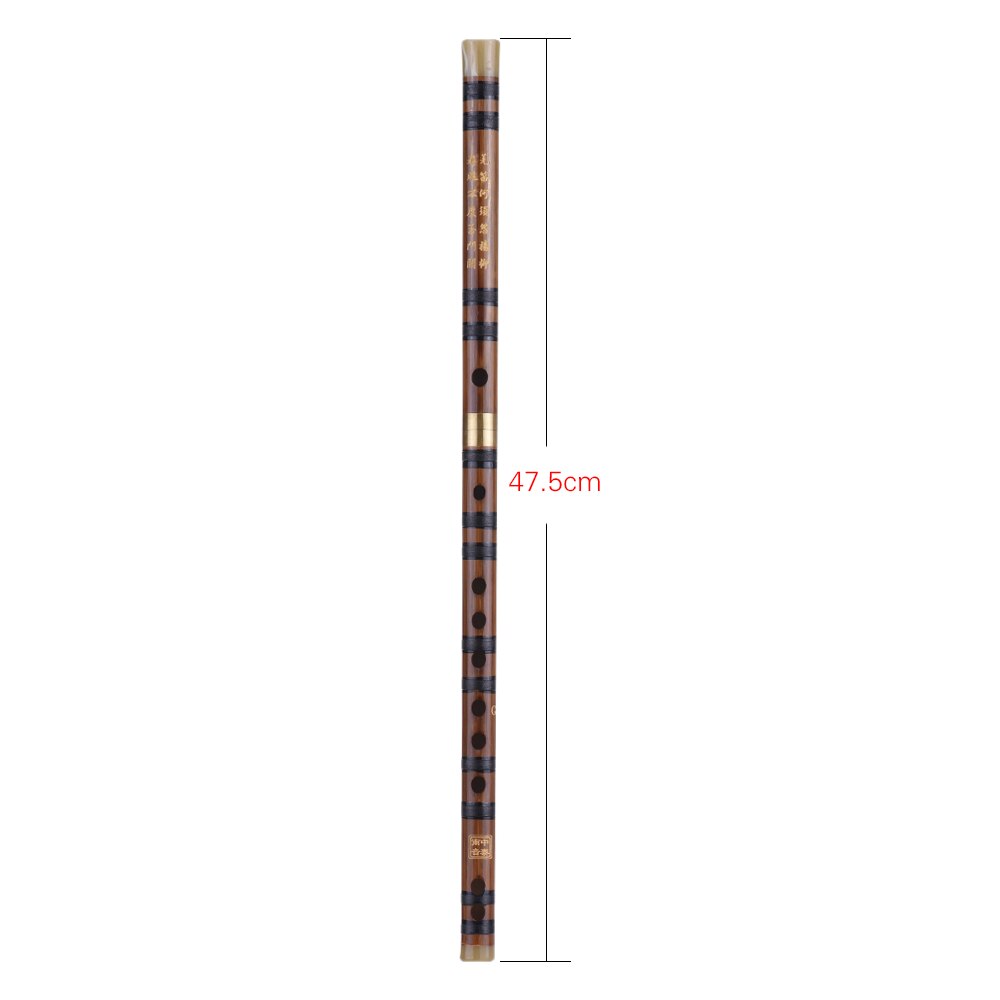 Flauta de bambú amarga enchufable Dizi, instrumento Musical chino tradicional hecho a mano, clave de C/D/E/G/F