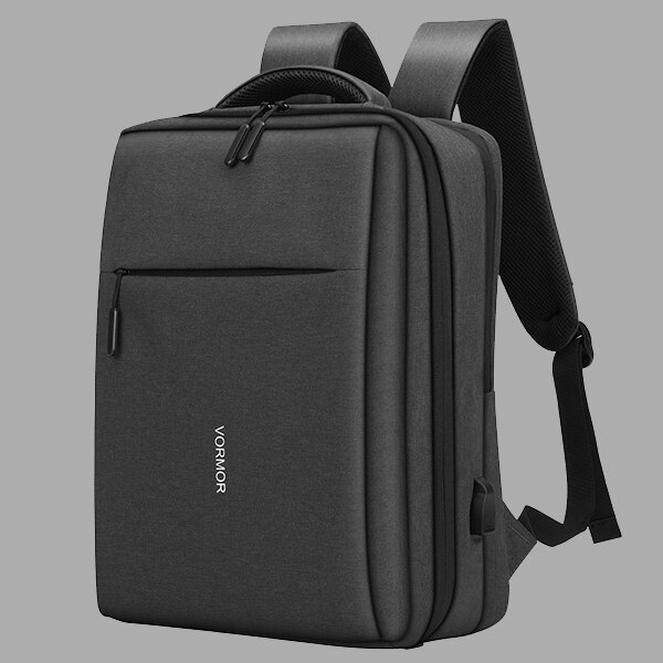 Vrouwen Rugzak 14 15.6 Inch Laptop Tas Mannen Usb Opladen Travel Rugzakken Oxford Rugzak Mannelijke Vintage Schooltas Mochila: GRAY