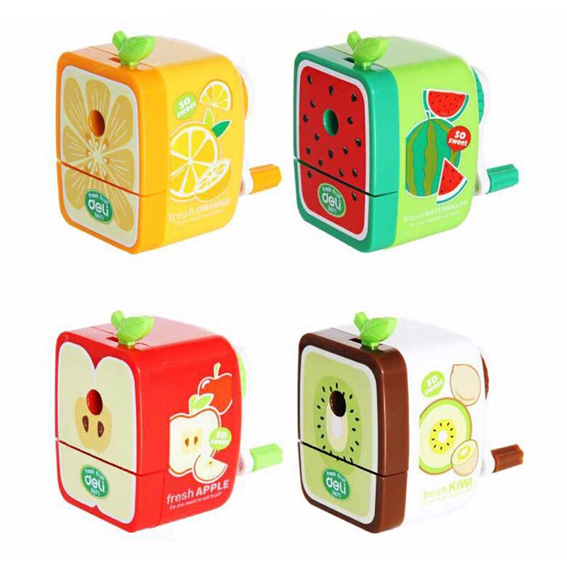 Cute Fruit Pensil Sharpener Kawaii IMC Rh Walnut Hand Crank Pencil Cutting Machine Cartoon Stationery