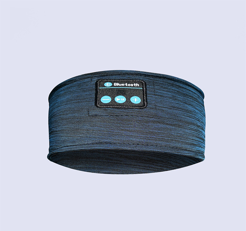 Auriculares Bluetooth para dormir, reproductor de música deportivo, diadema fina, suave, elástica, cómoda, auriculares inalámbricos para música, máscara para ojos, 2022: Azul