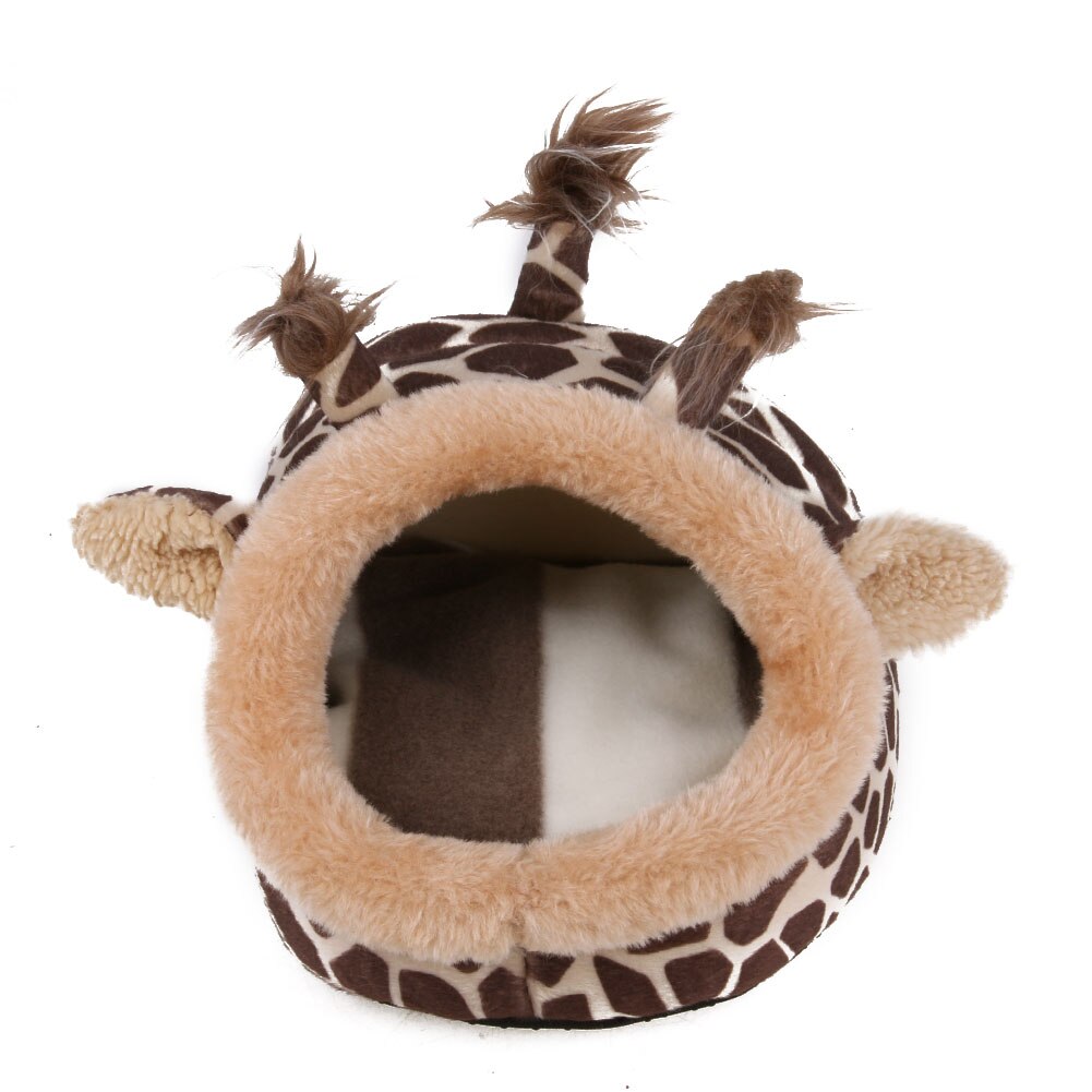 Blødt marsvinehus sengebur til hamster minidyr mus rottered hamsterhus små kæledyr produkt: Leopard print / Ss 19 x 17 x 13cm