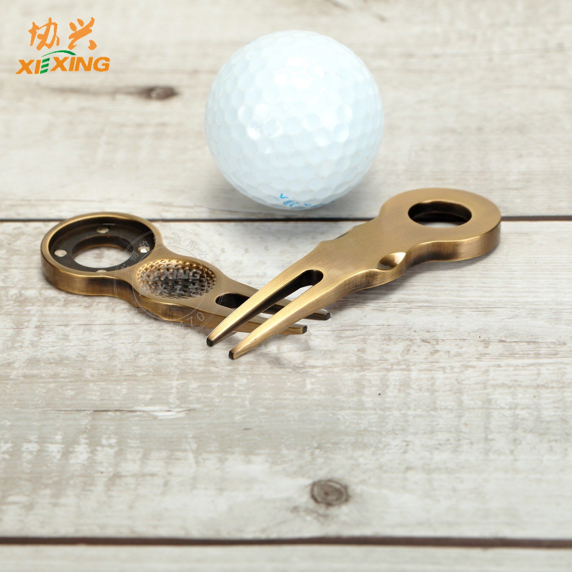 Golf Green Ball Yoke Zinc Alloy Golf Ball Marker Metal Ball Yoke Silver