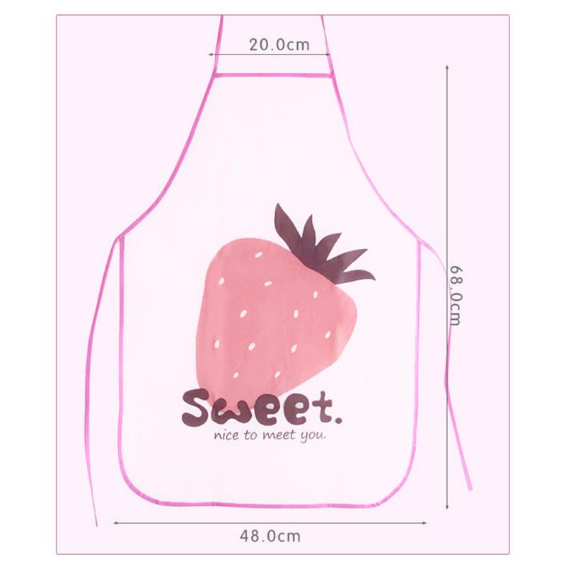 1 Uds. Delantal para mujeres delantal de fruta bonito sin mangas impermeable y a prueba de aceite delantal cocina utensilios de cocina