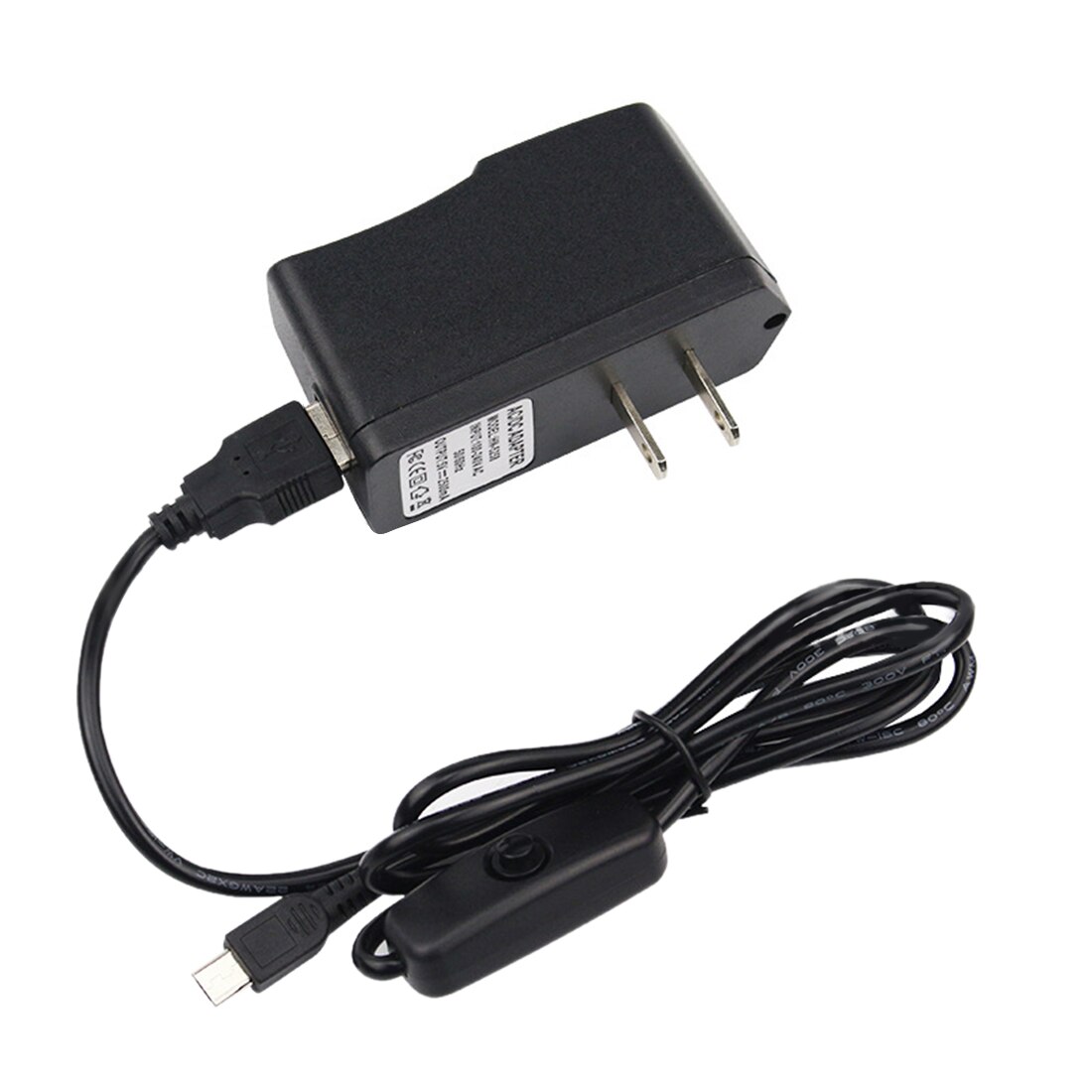 5V 2.5A Power Supply USB Charger Adapter With On Off Switch For Raspberry Pi 3B+ - UK Plug/EU Plug/US Plug: US Plug