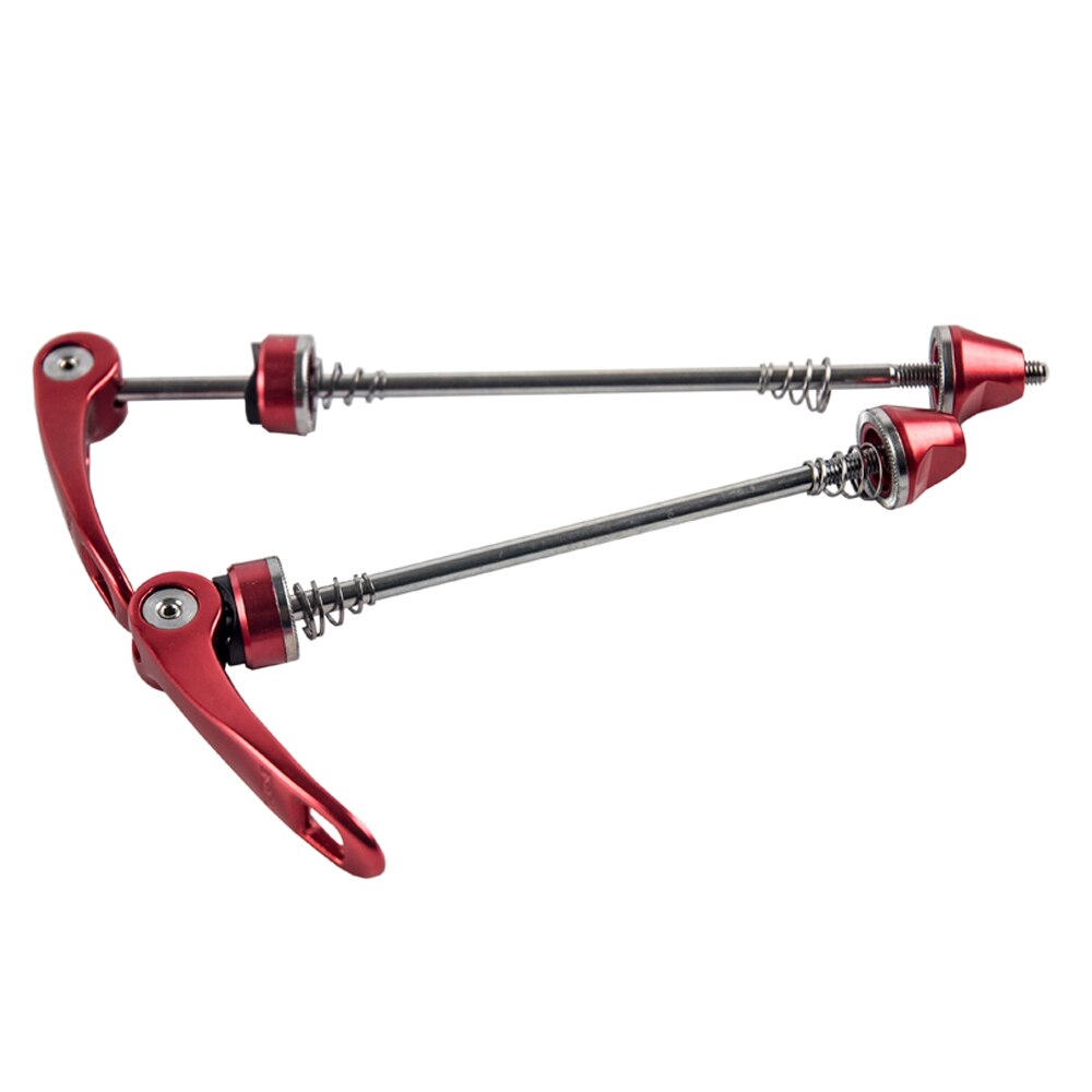 Pinchos para bicicleta de carretera de liberación rápida delanteros y traseros, 1 Juego de brocheta de bicicleta, Juego de palanca QR de 9*100mm 10*130mm: Red