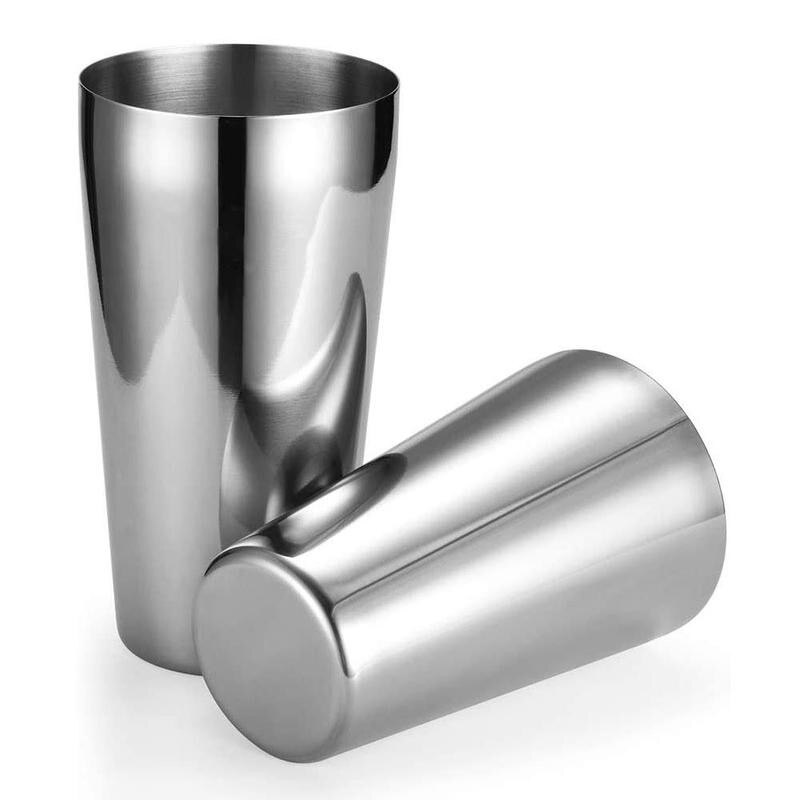 2Pcs/Set Stainless Steel Boston Shaker 750/500ml Cocktail Bar Tool Boston Accessories Bartender Shaker Shaker Cocktail G6I7