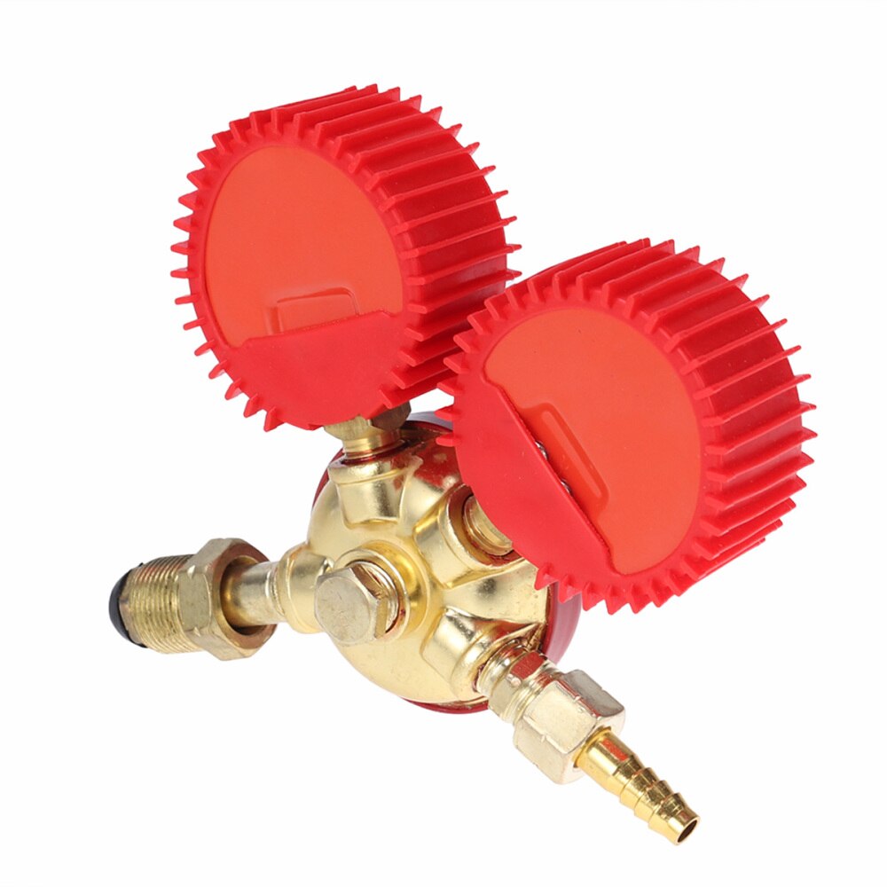 CO2 High Pressure Regulator Gauge Gas Bottle Regulator Carbon Dioxide Welding Pressure Reducer Dual Gauge Mixed Gas Regulator