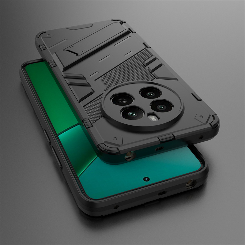 Voor Realme 12 Plus 5G Case Armor Schokbestendige Telefoonhoesjes Voor Oppo Realmi 12 Plus Realme 12 + 5G Magnetische Autohouder Stand Cover