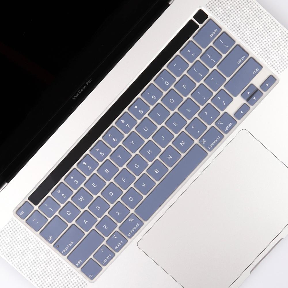 Gradient Farbe Tastatur Abdeckung für MacBook Profi 13 zoll Modell A2289 mit berühren Bar & berühren Ich würde Tastatur Haut Film Schutz: Lavendel grau