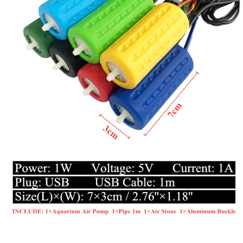 5V Zuurstof Pomp Aquarium Aquarium Mute Usb Aërobe Pomp Mini Zuurstof Pomp Air Stijgen Luchtpomp Voor Fish accessoires Met Usb