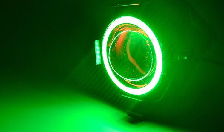 Faro de Ojos de Ángel para motocicleta, 125W, U7 Store, focos auxiliares DRL, lámpara LED brillante para bicicleta, accesorios, Luz antiniebla DE TRABAJO PARA Coche