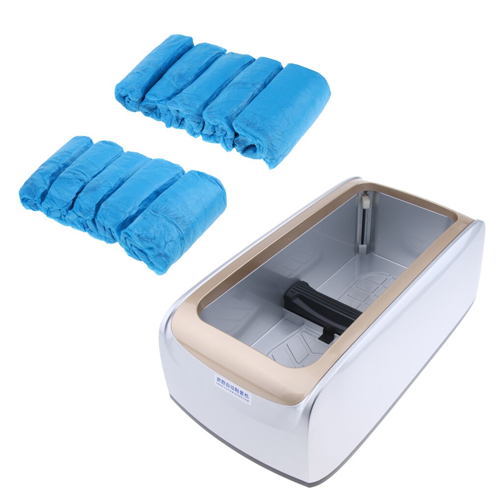 Automatic Shoe Cover Dispenser Machine with 100pcs Non-Woven Overshoe (Gray)