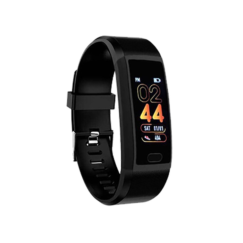 118 Plus Clever Armband Armband Fitness Tracker Herz Bewertung Monitor Band Tracker Clever Armband wasserdicht Smartwatch: Schwarz