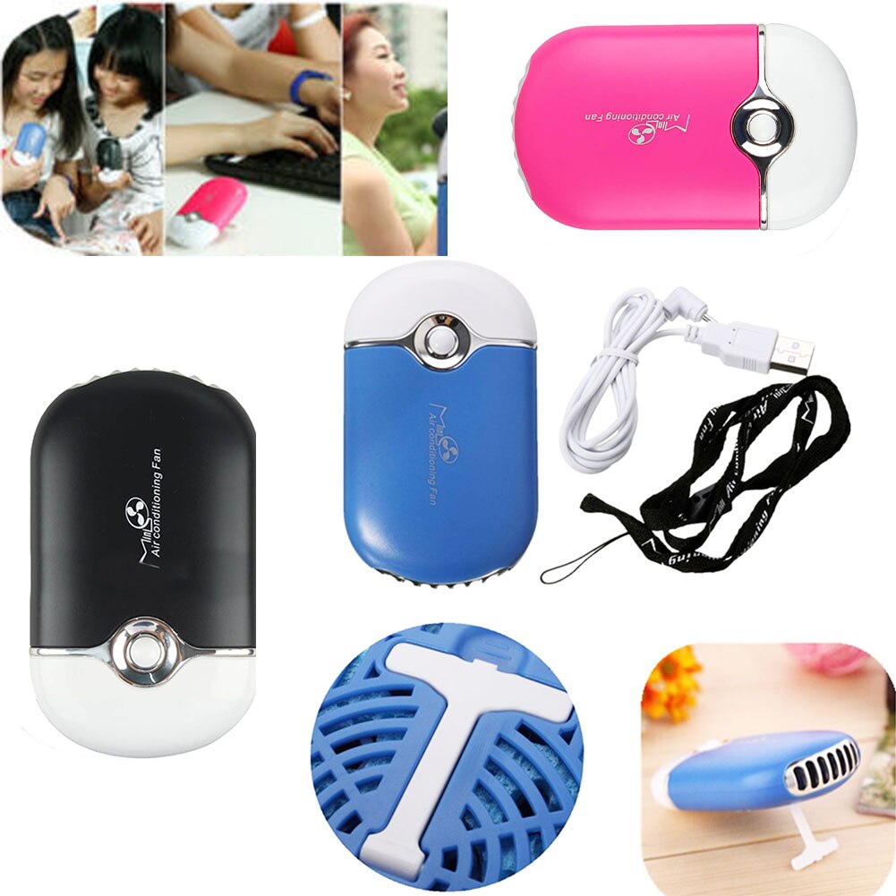 Portable Rechargeable Handheld Humidifier FanB Office Cooling Mist Air Conditioning Moisturizing Fan Ventilateur