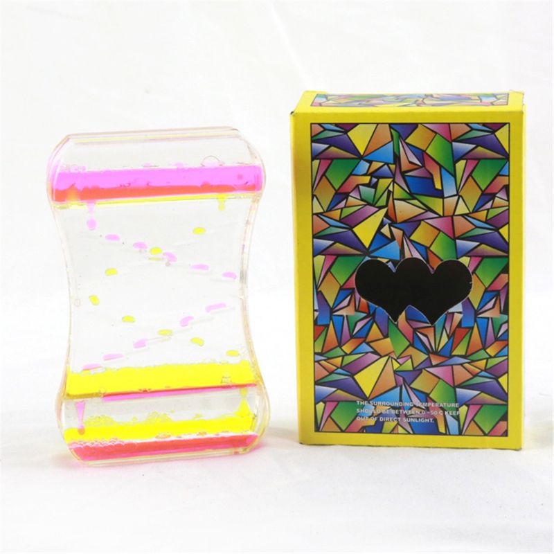 Anti Stress Fidget Toy Two-color Oil Ladder Liquid Water Sensory K1MA