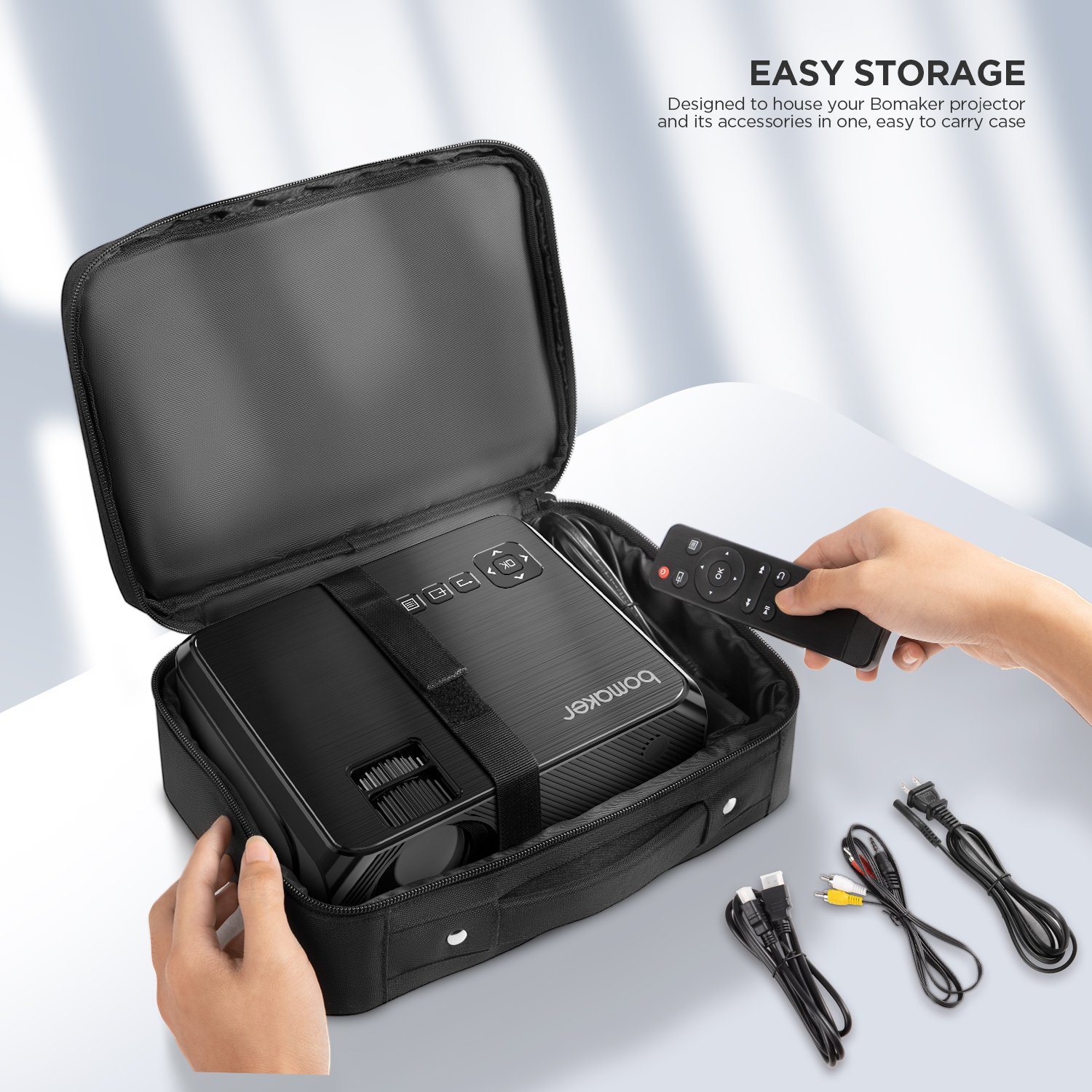 BOMAKER Portable Mini Projector Bag for GC357, GC355