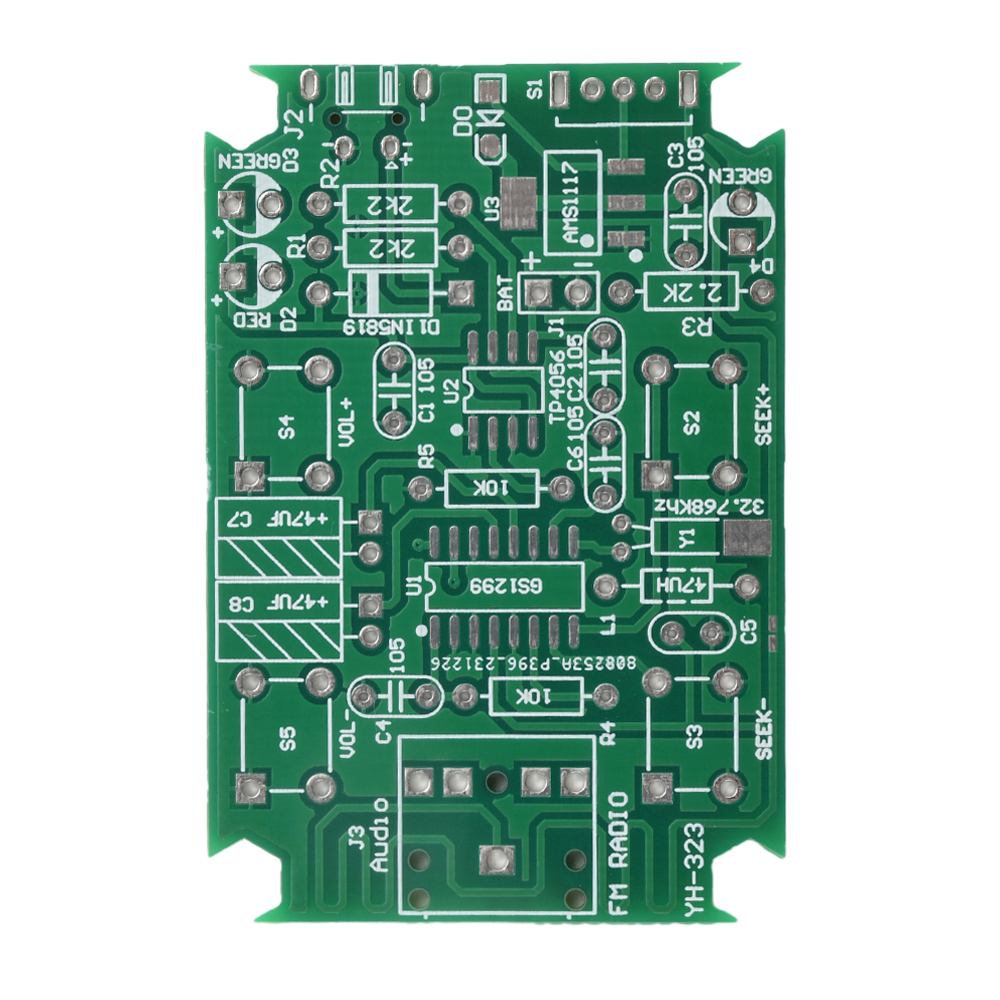 Kit eletrônico diy de rádio estéreo fm digital, 76-108mhz gs1299 dc 5v receptor sem fio prática de solda peças soltas