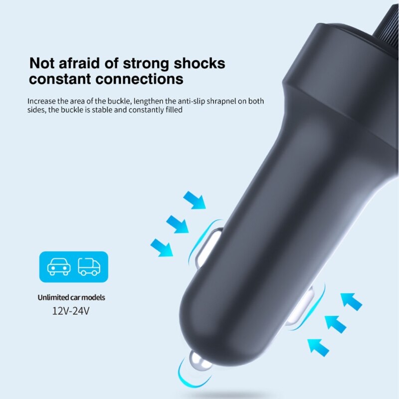 Handsfree Car Kit MP3 Player FM Transmitter Car Autos Dual USB Charger Bluetooth 5.0 Wireless FM Transmitter MP3 Player