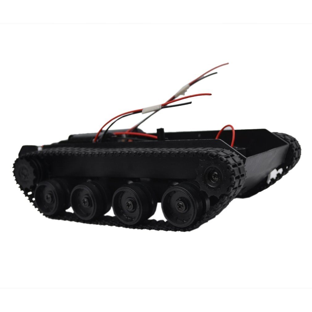 RC Tank Light-Duty Shock-Absorbing Tank Rubber Crawler Car Chassis Kit Tracked Vehicle RC Tank Toys