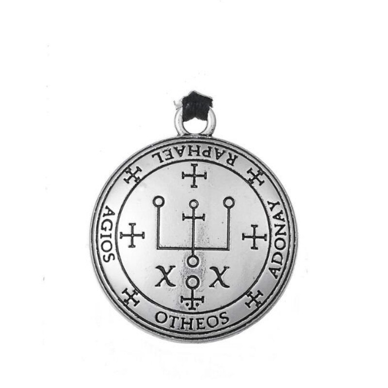 Dawapara DIY Pendants for Necklace Archangel Michael Raphael Uriel Gabrie Talisman Angel Men Pendant&Necklace Women: Raphael Silver