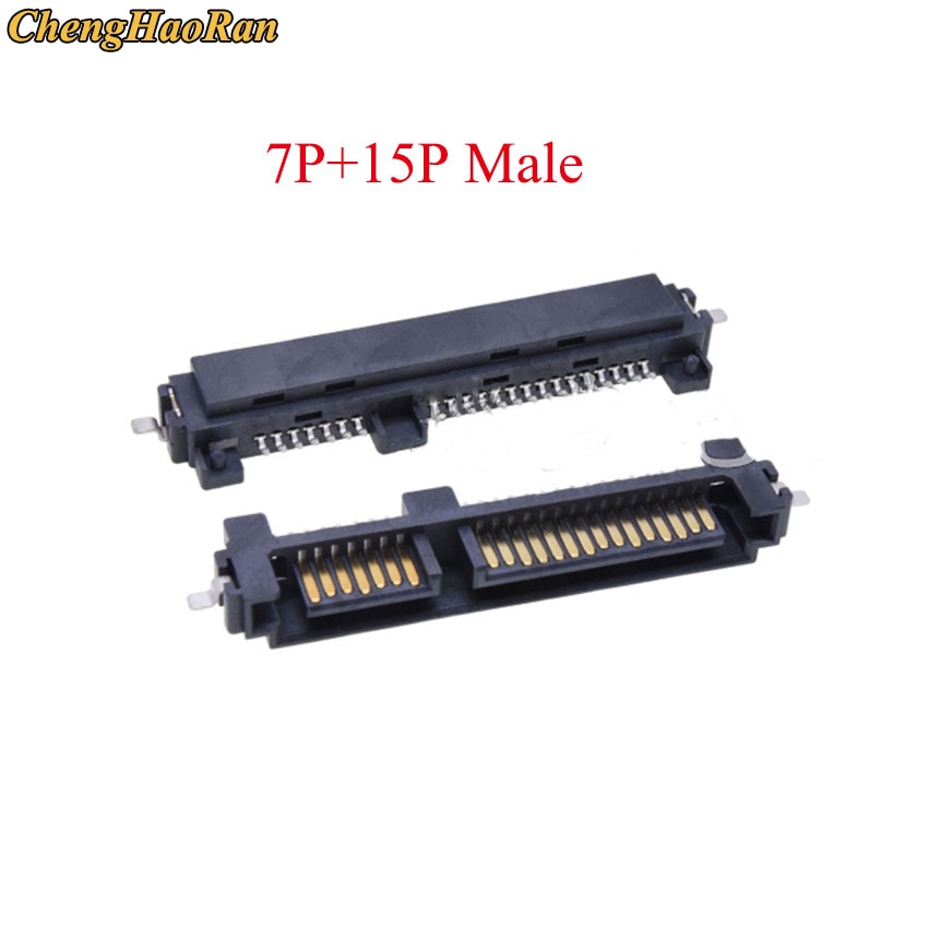 Chenghaoran 10 stk sata stik han smt 7p+15p 22 pin 7+15 stik socket
