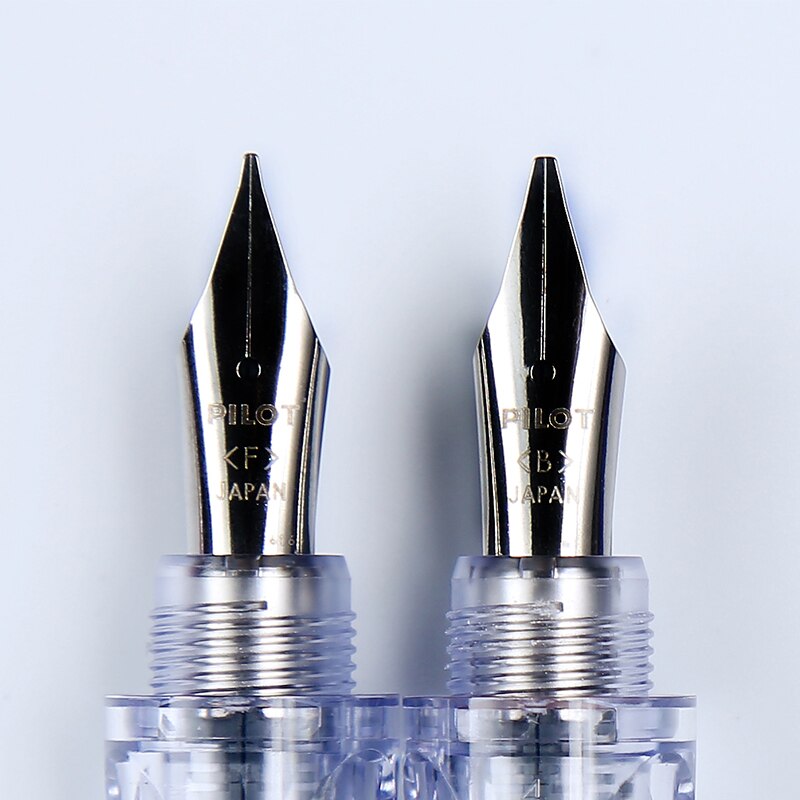 Stylo-plume pilote Pluminix, pointe plate transparente, Extra-petite, pointe audacieuse, calligraphie arabe japonaise Kawaii