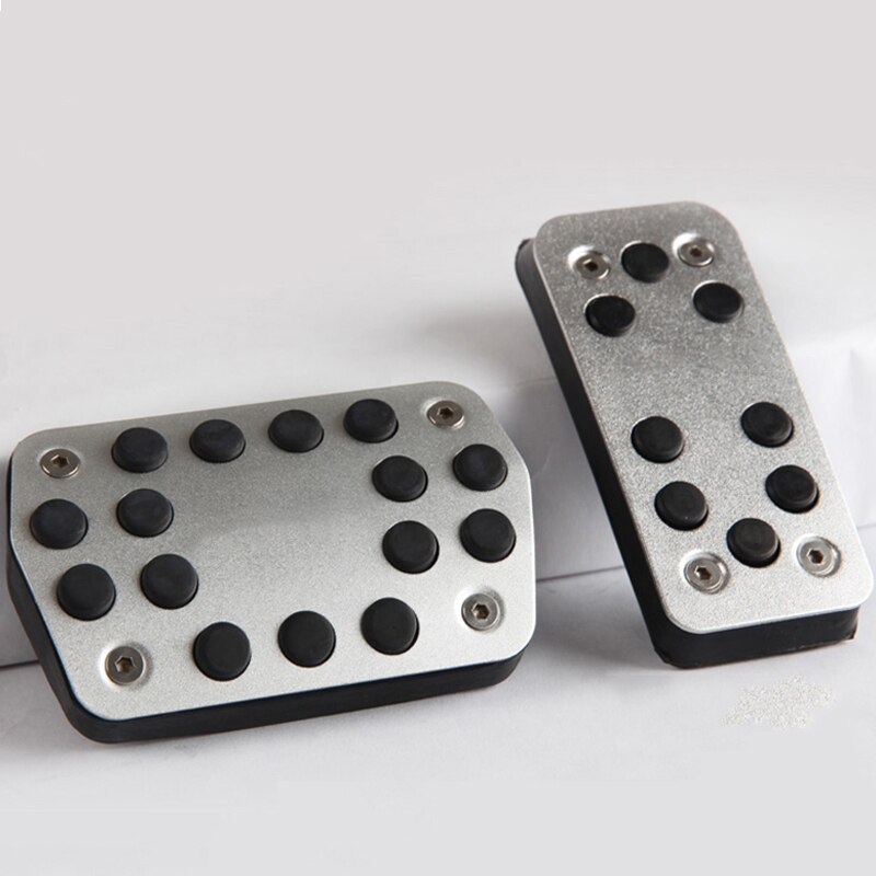 Aleación de aluminio, Pedal de acelerador para automóvil, almohadillas para Pedal de acelerador, cubre pedales para Ford Focus 2 3 4 MK2 MK3 MK4 2005: AT 2pcs