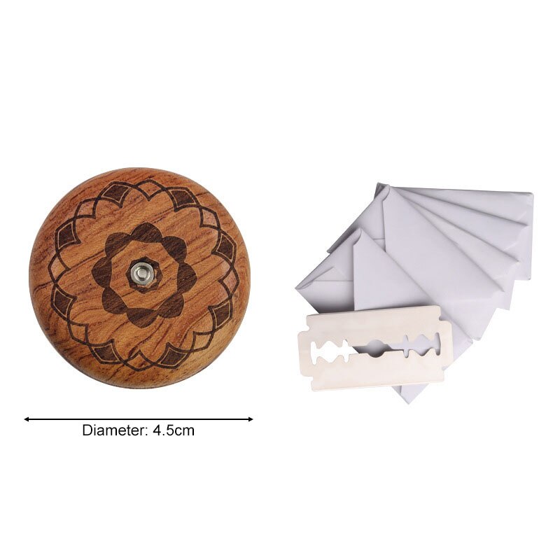 1Pcs Kitchenware Bread Scoring Cutter Portable Round Shape Baking Tool Wooden/Metal Non-slip Decorative Pattern Kitchen DIY Mold: Pattern 2
