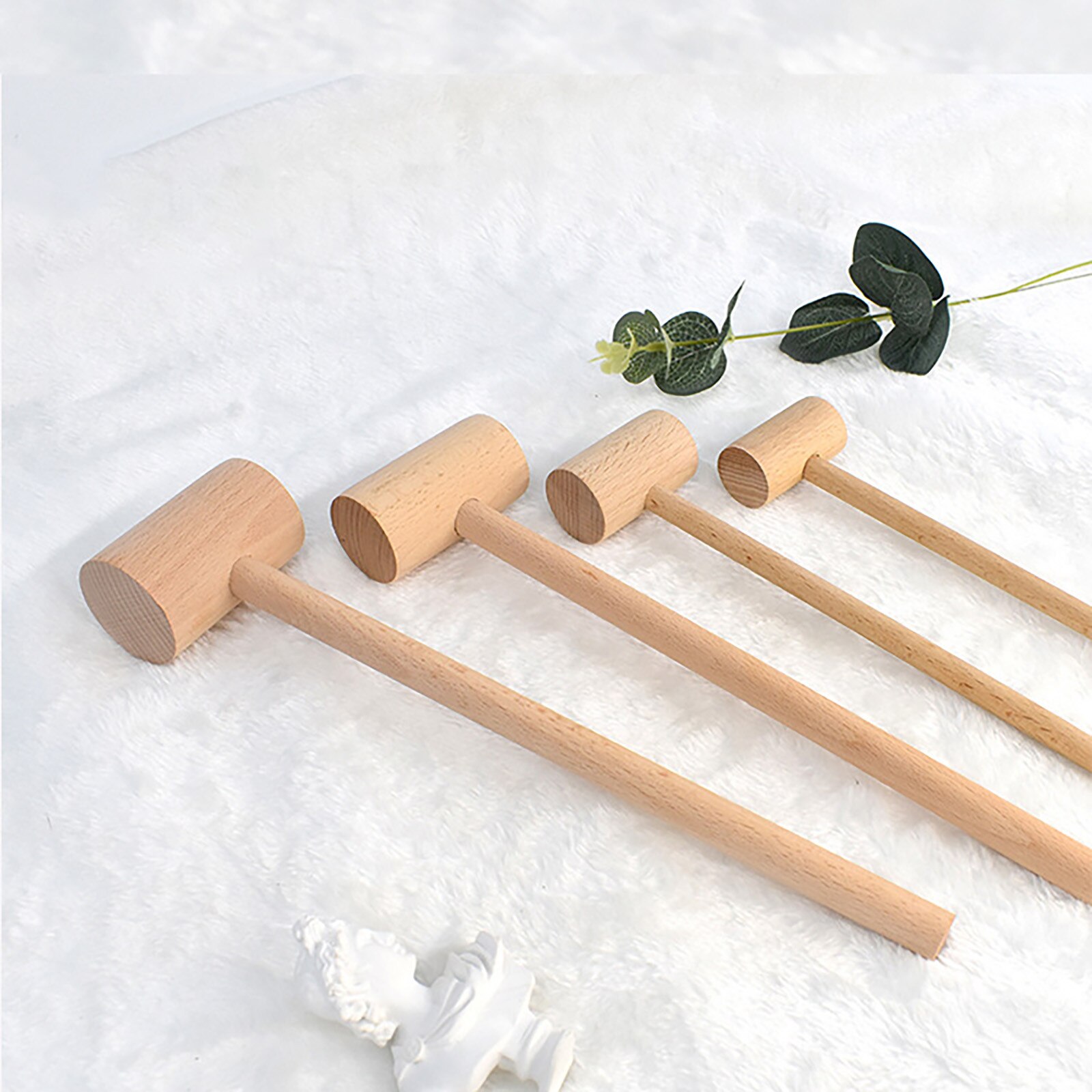 Seafood Crab Mallet Multifunctional Natural Hardwood Mallet Cracking Seafood Tool