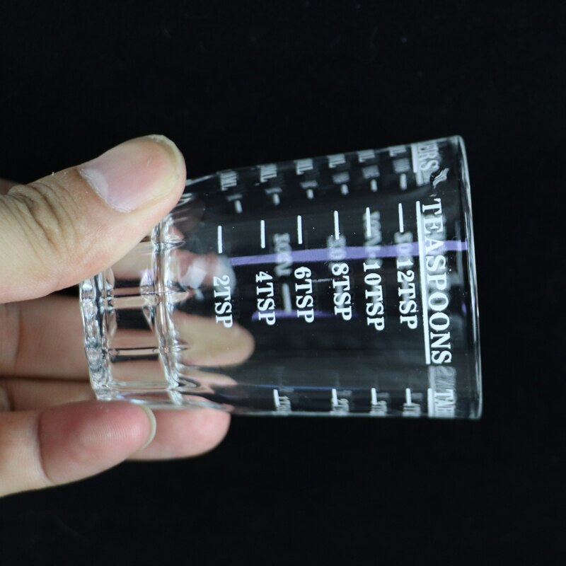 45/60 ml glas målebæger espresso shotglas flydende glas ounce kop med vægt køkkenmål værktøj forsyninger