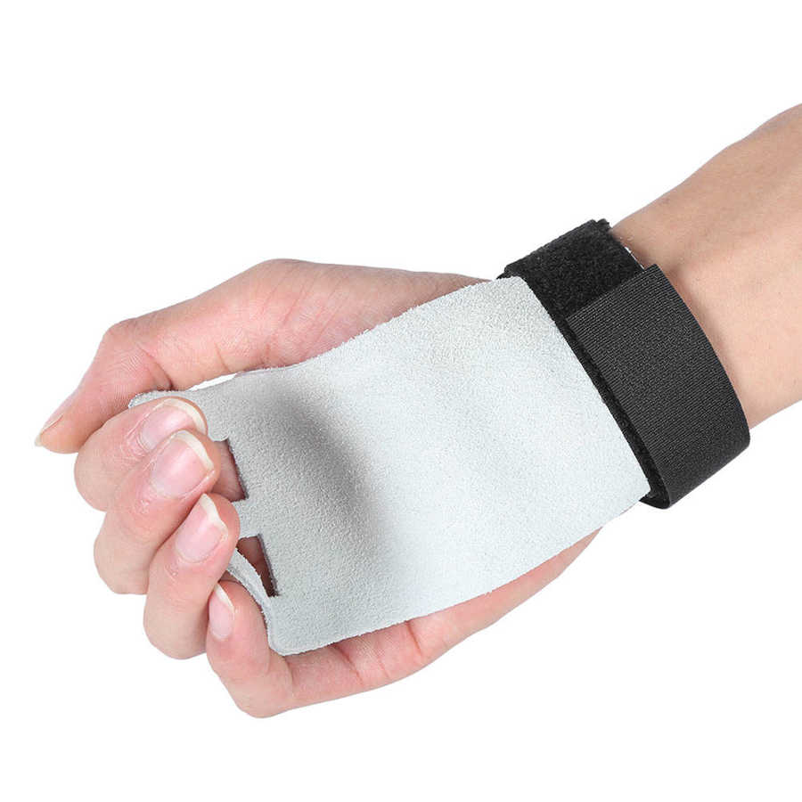 2 uds guantes de levantamiento de pesas de cuero Protector de palmas entrenamiento Fitness barras paralelas horizontales antideslizantes guantes de protección para manos