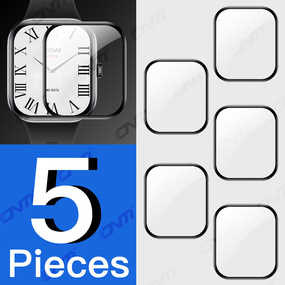 Screenprotector voor Xiaomi Redmi Watch 5 HD Antikras Volledige dekking Beschermfolie Screenprotector Accessoires (geen glas): MULTI