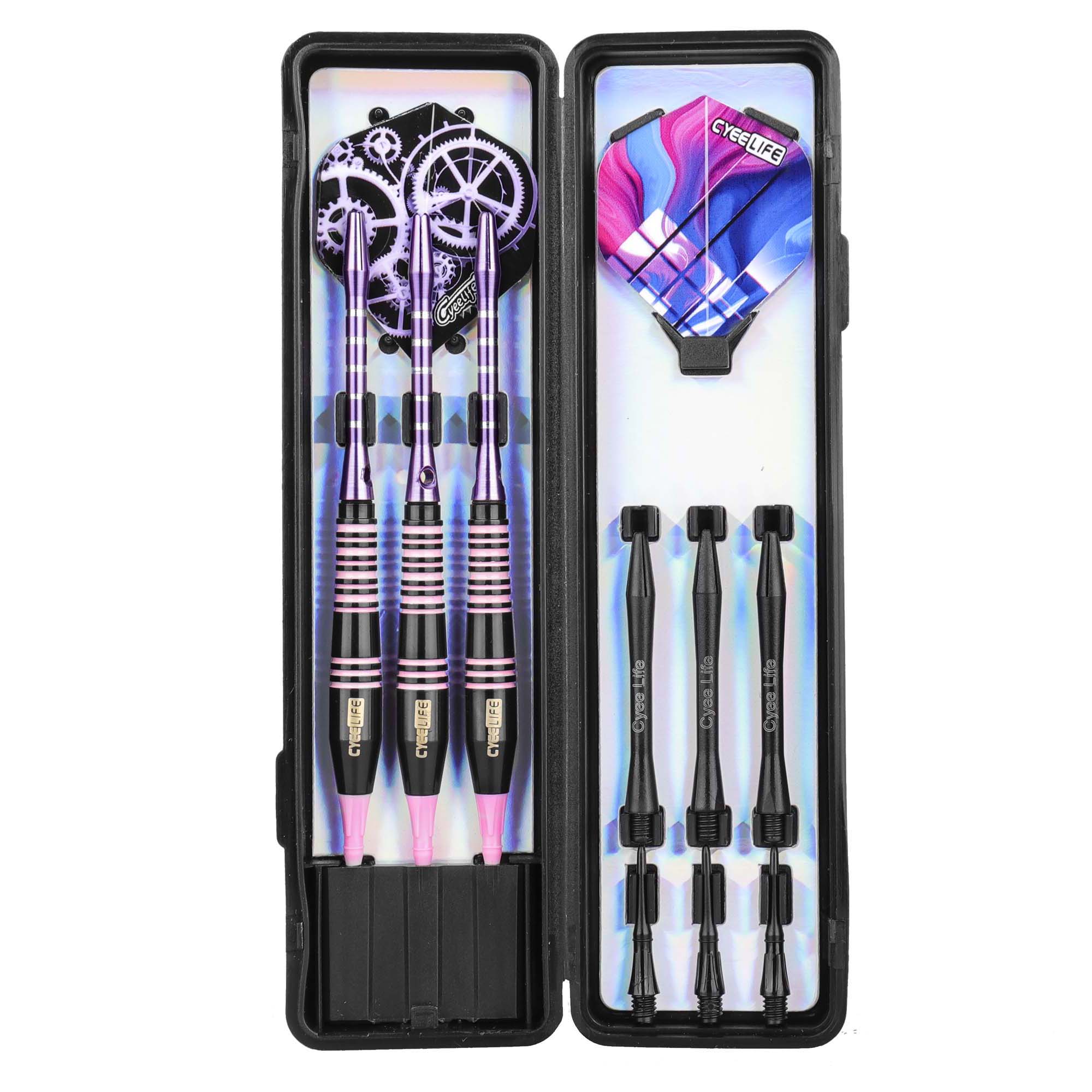 CyeeLife 3pcs/set Safety Soft Dart Indoor Soft Tip Darts Set For Indoor Electronic Dartboard Games Safety Soft Dart: Pink