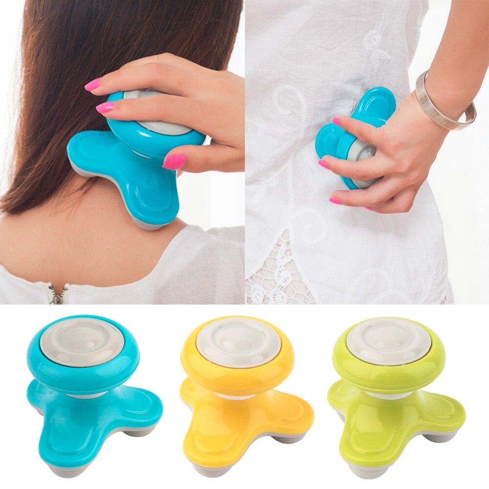 Mini Electric Handled Wave Vibrating Massager USB Battery Full Body Head Neck Back Massage Ultra-compact Lightweight Portable