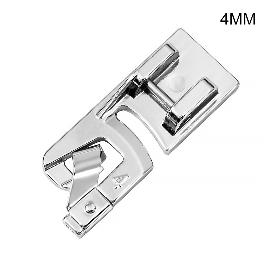 Sewing Machine Rolled Hem Foot Household Sewing Machine Rolled Hem Metal Presser Hemmer: 4mm