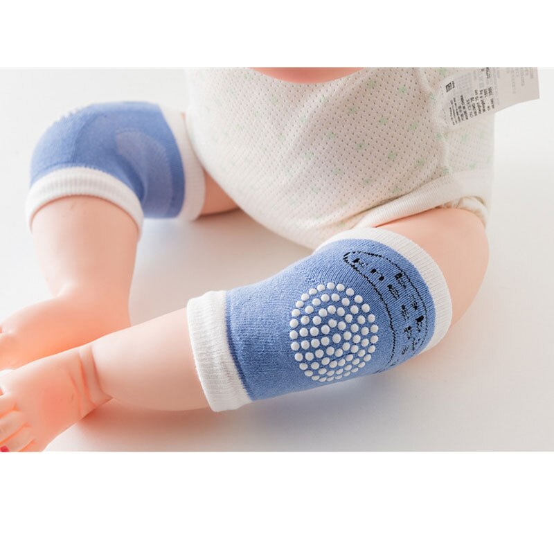 1 par baby knæpude børn benopvarmere beskytter sikkerhed gennemsøgning beskytter pude spædbarn småbørn blød knæskål  d0238