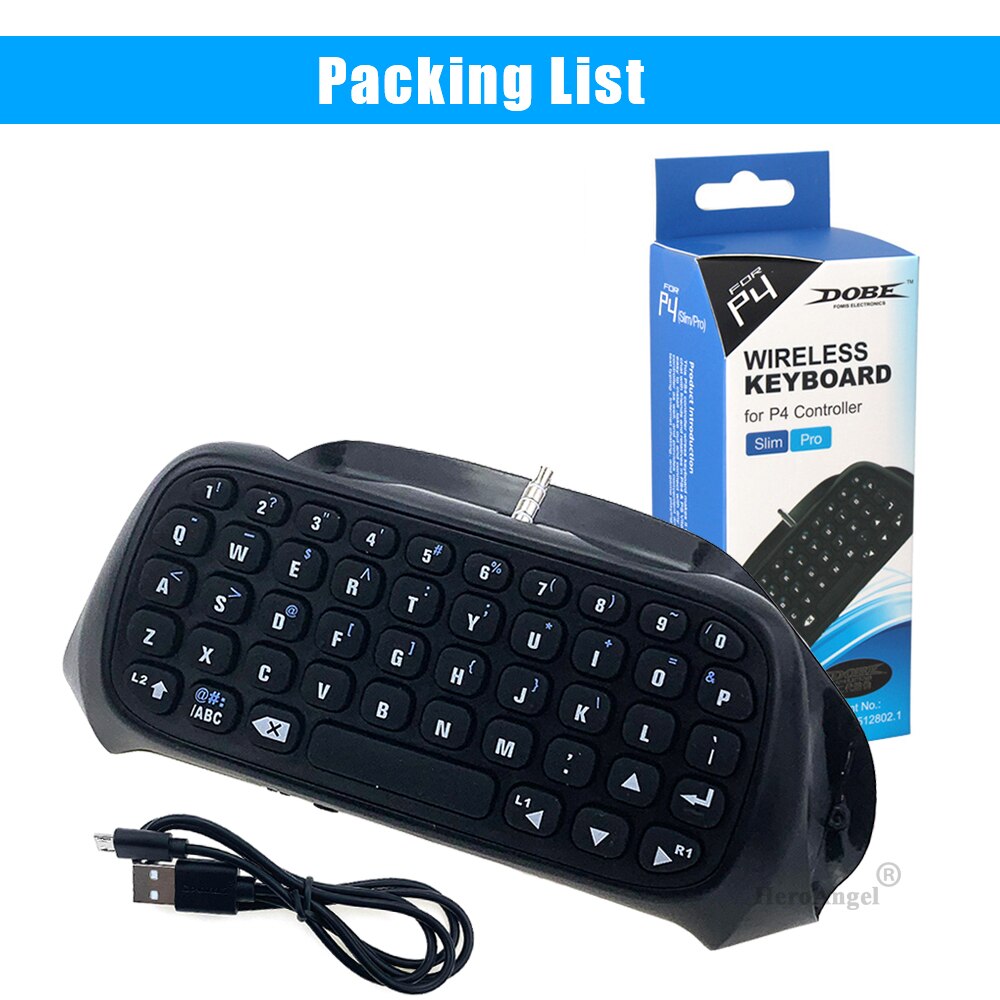 Til  ps4 tilbehør tastatur til dualshock 4 trådløs controller besked chatpad  ps4/ slim/pro til playstation 4/ slim/pro